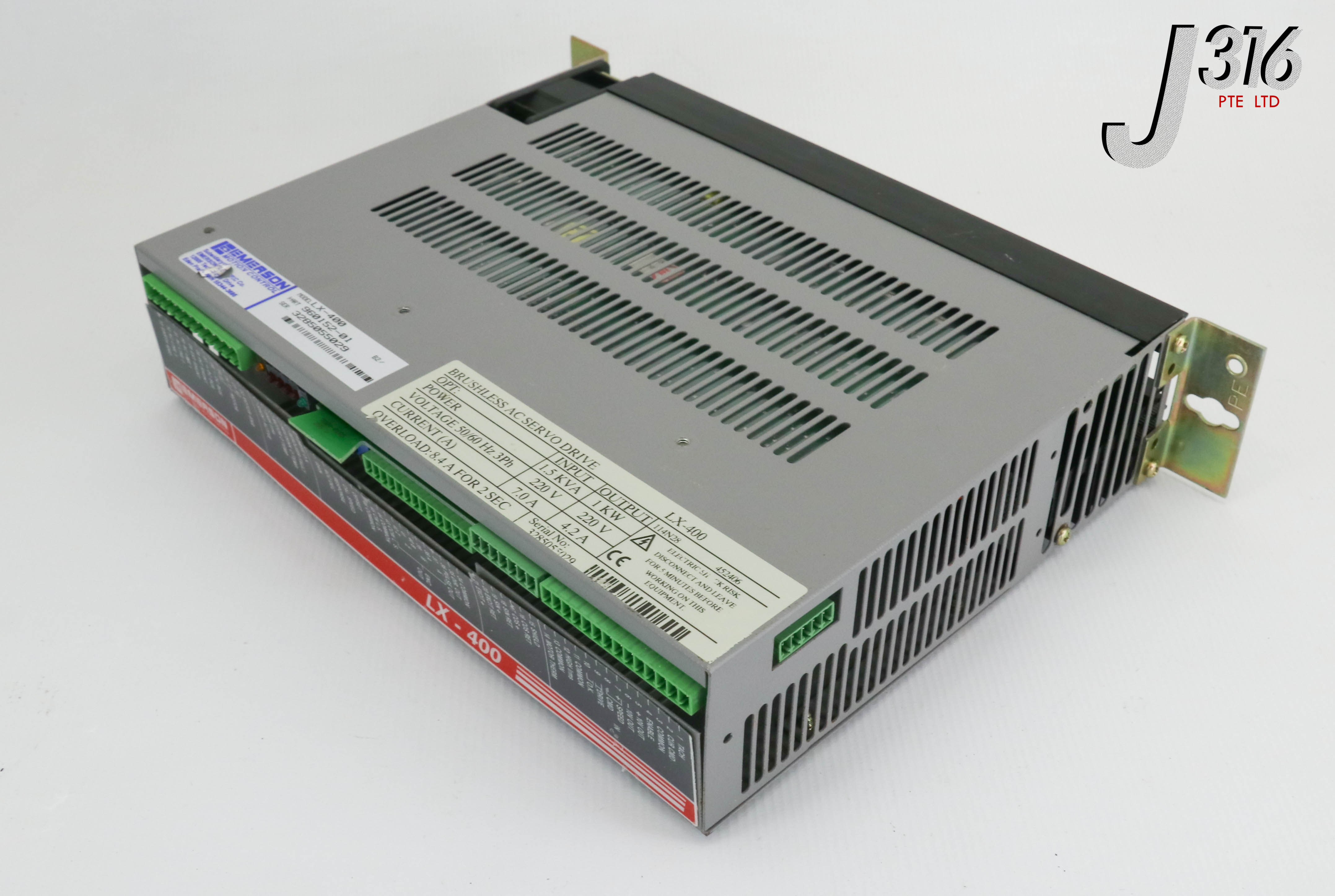 25134 EMERSON BRUSHLESS AC SERVO DRIVE LX-400 | eBay